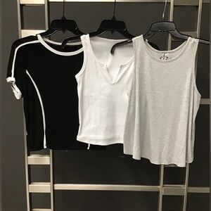 Stylish Black, White, and Gray Women's Junior 3pcs bundle